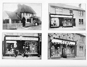 Kemp's Shop. Top Row: 1897 & 1902 Bottom Row: 1911 & 1937